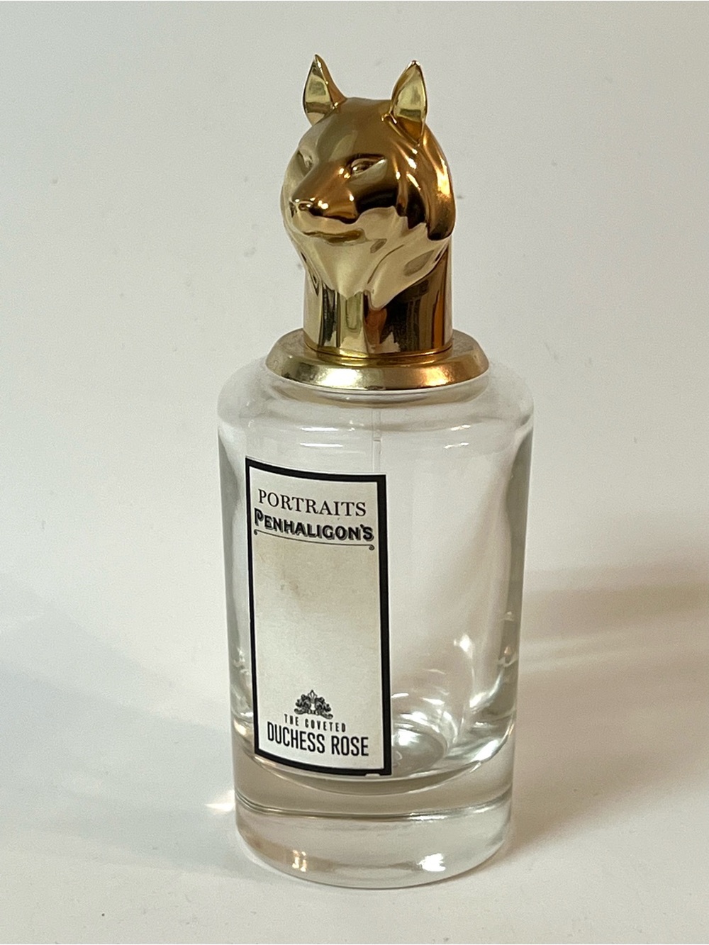 Penhaligon's Portraits The Coveted Duchess Rose EMPTY Perfume Bottle Decor 5 in